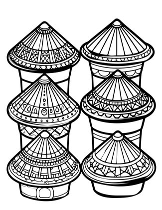 Phoenician Sailors - Free printable coloring page