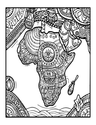 Circumnavigating Africa - Free printable coloring page
