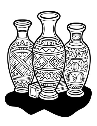 Trading Goods - Free printable coloring page
