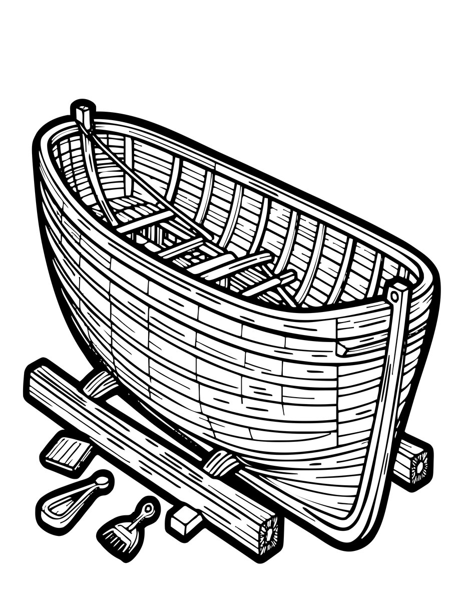 Shipwright - free printable coloring page