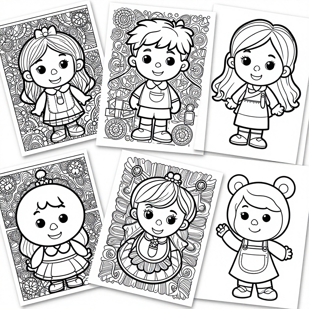 Pixies Brownies coloring pages collection - 30 free printable pages