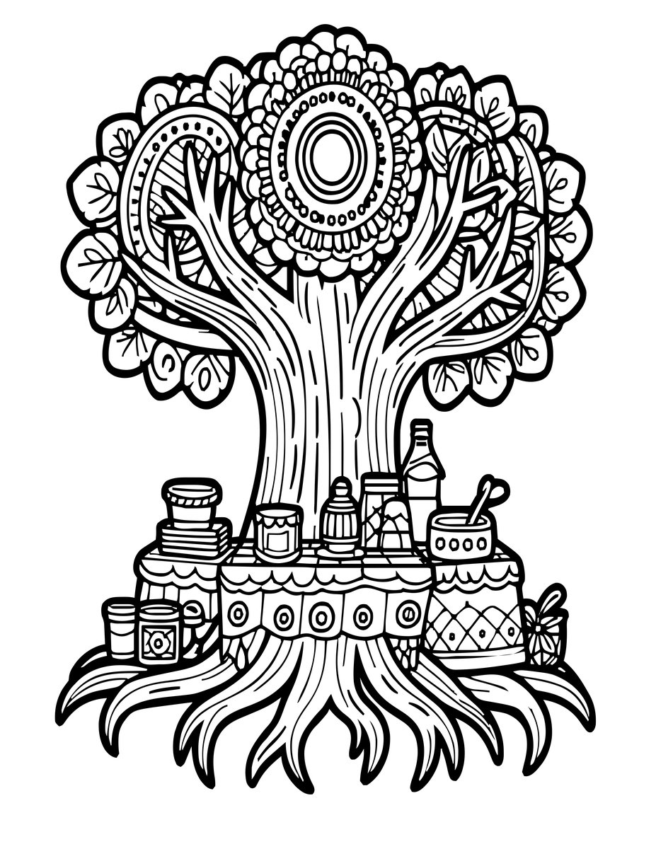 Pixie Market - free printable coloring page
