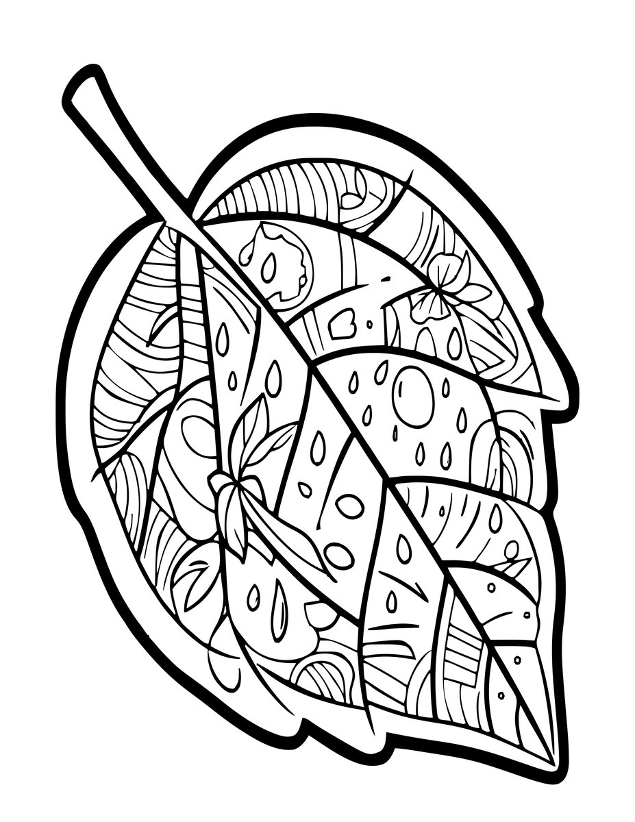 Pixie and Raindrop - free printable coloring page