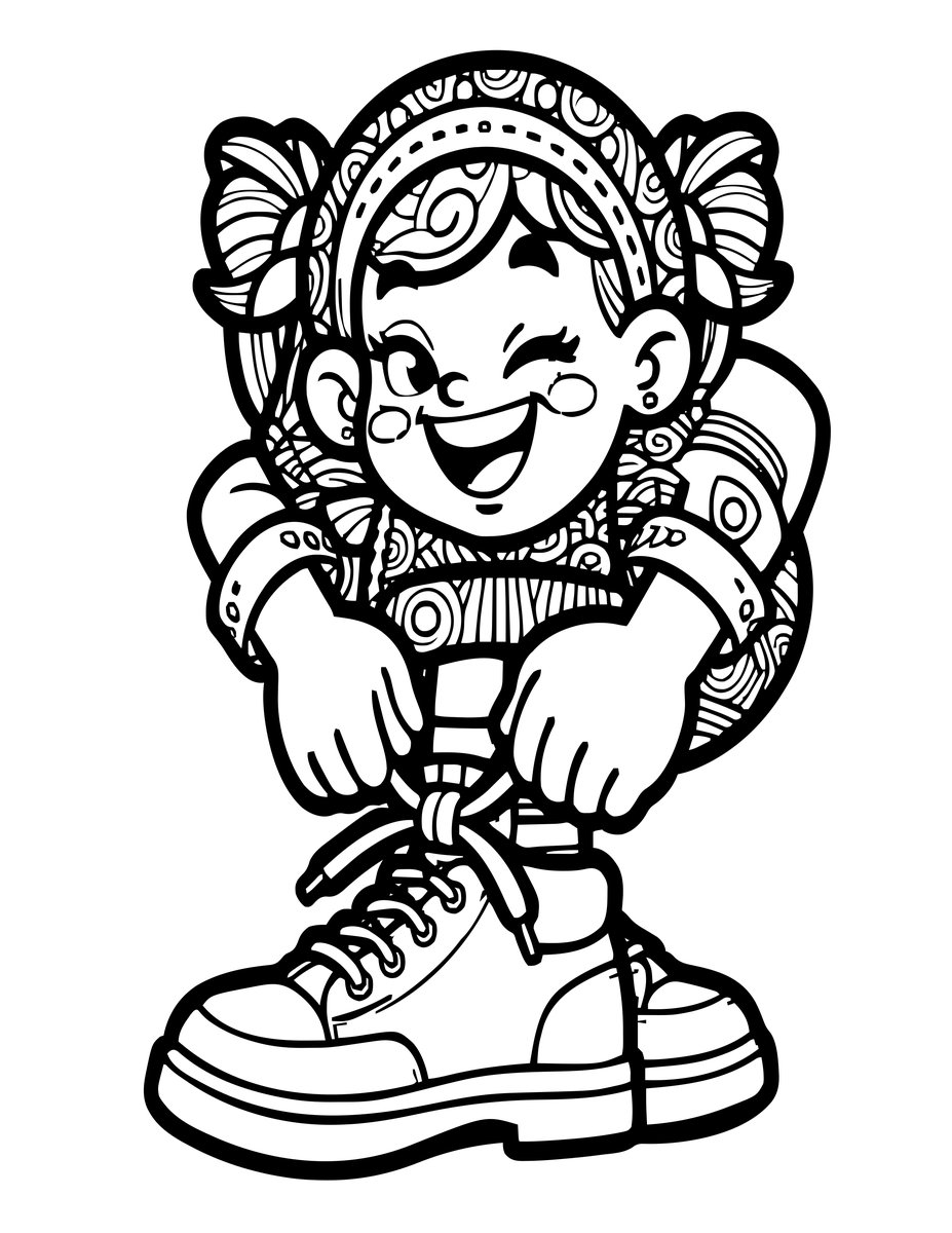 Pixie Mischief - free printable coloring page