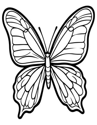 Pixie Wings - Free printable coloring page