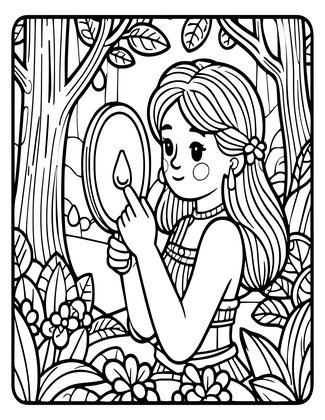 Pixie and Dewdrop - Free printable coloring page