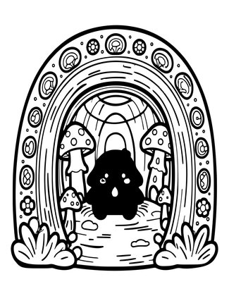 Brownie Underground - Free printable coloring page