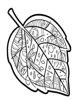 Pixie and Raindrop - Free printable coloring page