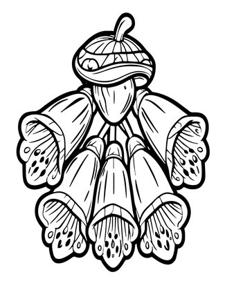 Pixie in Flower - Free printable coloring page