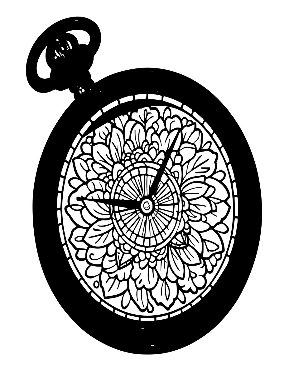 Engraved Case Back - free printable coloring page