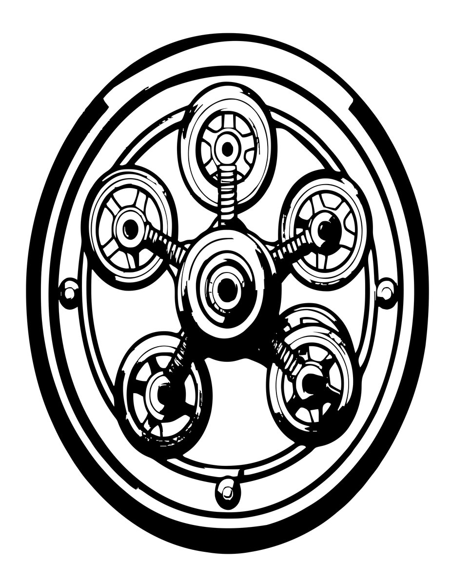 Gold Repeater Interior - free printable coloring page