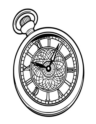 Patek Philippe Style - Free printable coloring page