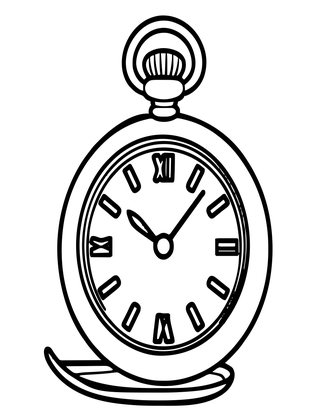 Child's First Watch - Free printable coloring page