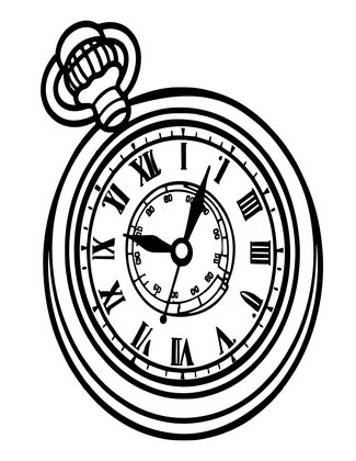 Repeater Watch - Free printable coloring page