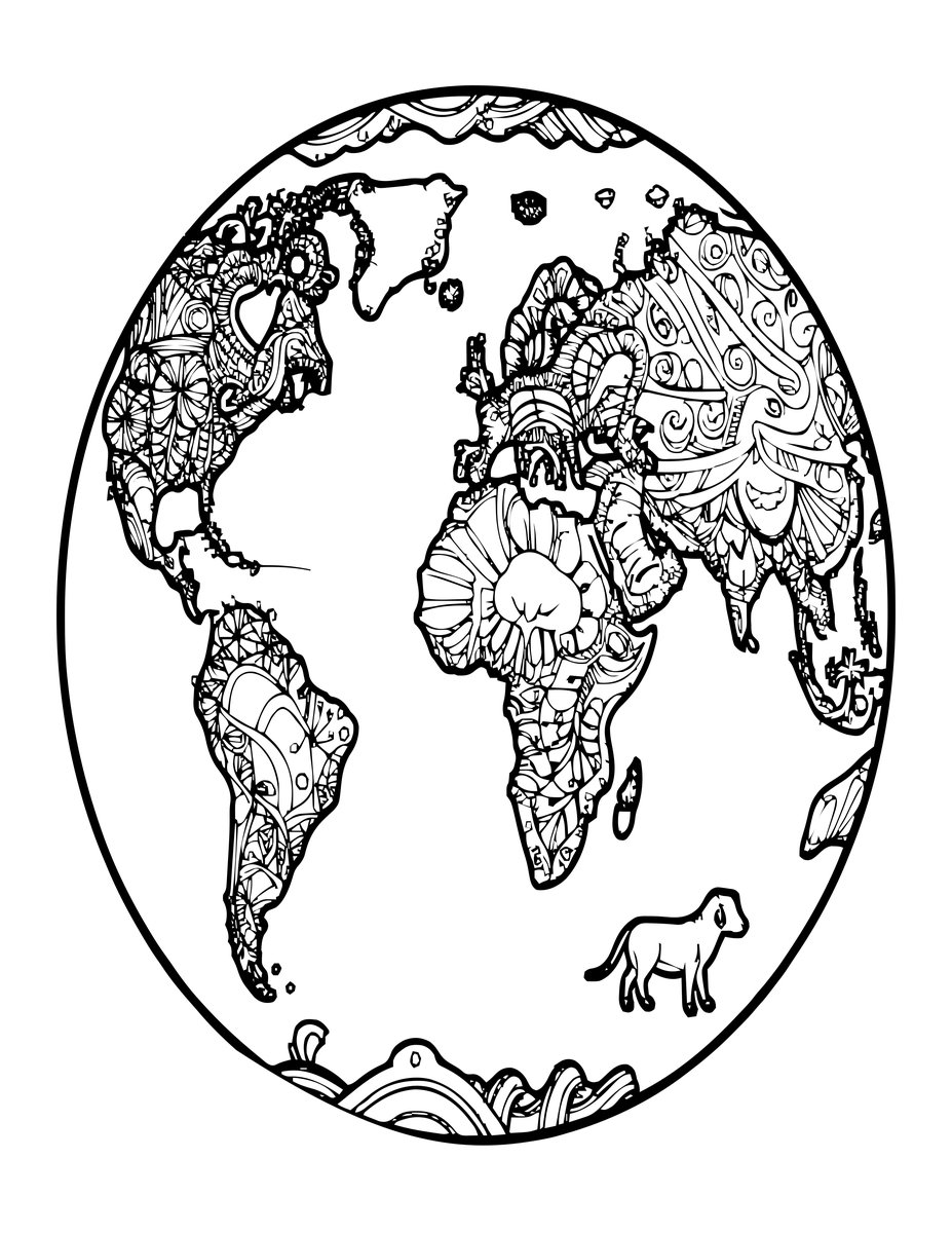 Polar Chart - free printable coloring page