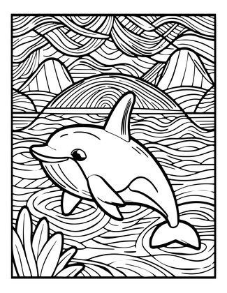 Orca Pod - Free printable coloring page