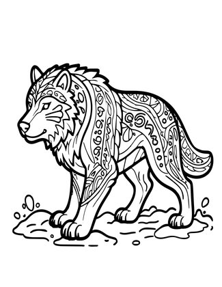 Wolverine - Free printable coloring page