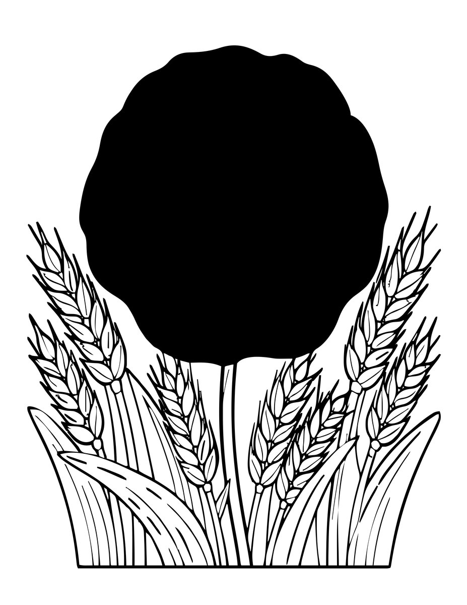 Red Field Poppy - free printable coloring page