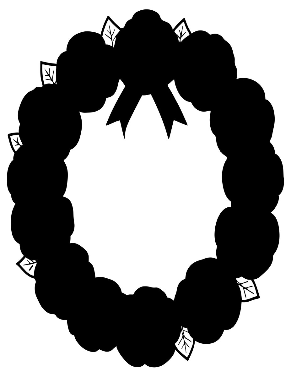 Poppy Wreath - free printable coloring page