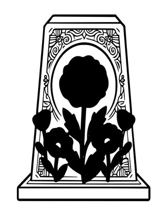 Remembrance Poppy - Free printable coloring page