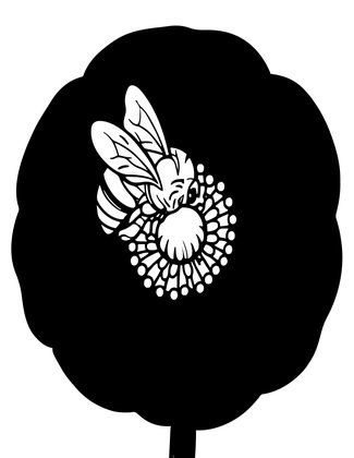 Poppy and Bee - Free printable coloring page