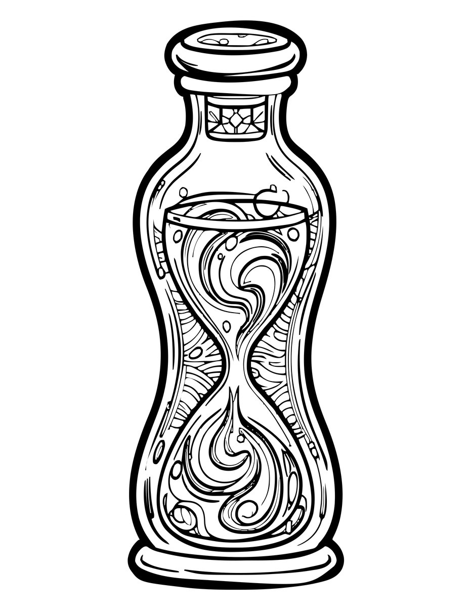 Memory Potion - free printable coloring page
