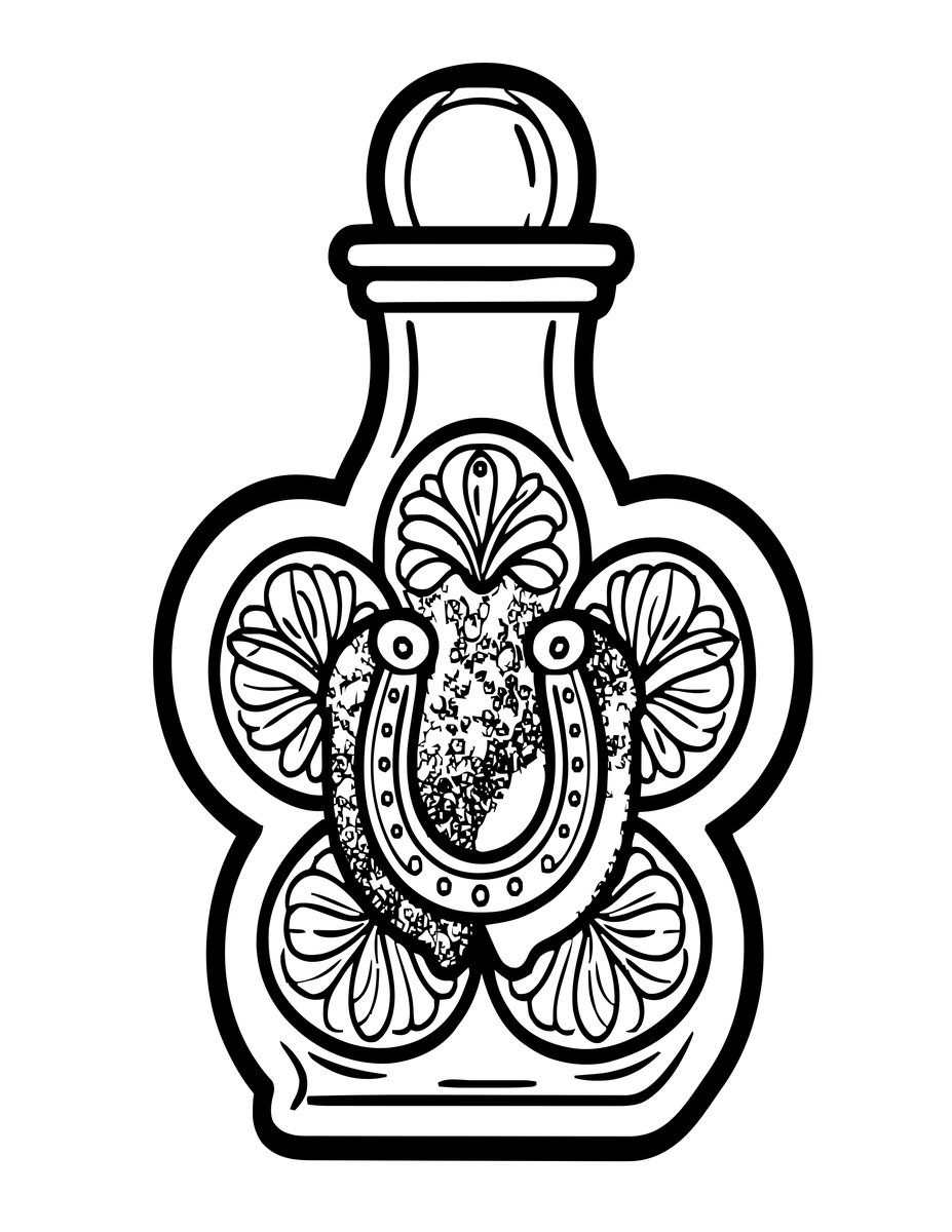 Luck Elixir - free printable coloring page