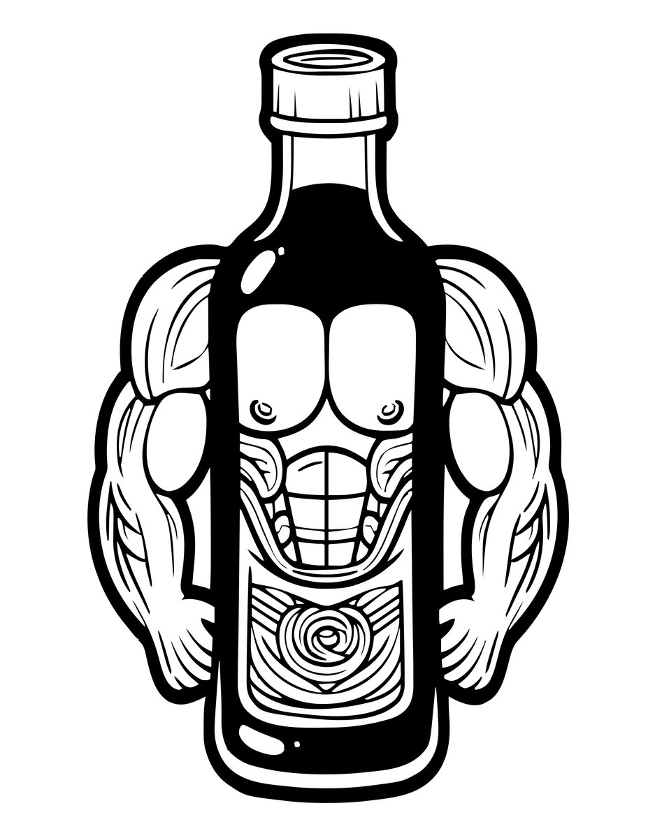 Strength Potion - free printable coloring page