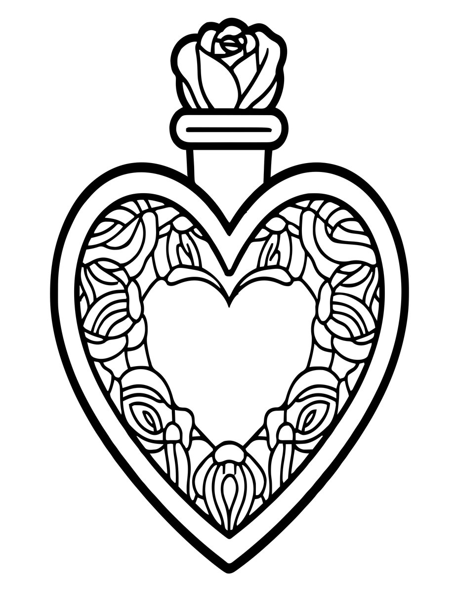 Love Potion - free printable coloring page