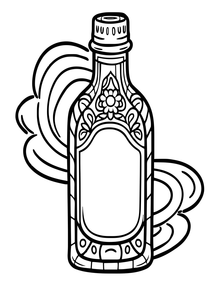 Invisibility Potion - free printable coloring page