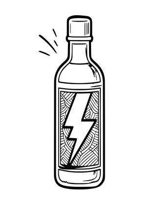 Speed Potion - Free printable coloring page