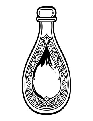 Youth Elixir - Free printable coloring page