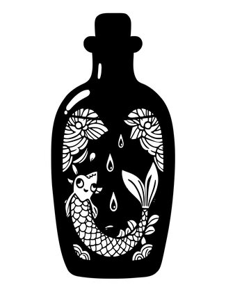 Mermaid Tears - Free printable coloring page