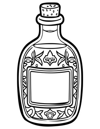 Growth Potion - Free printable coloring page