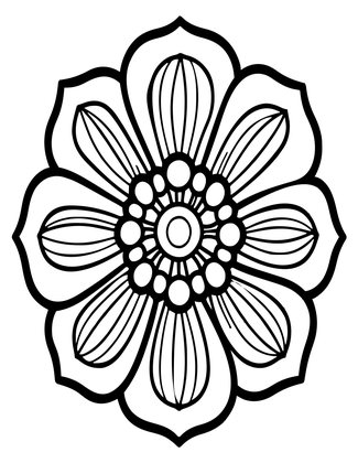 Botanical Print - Free printable coloring page