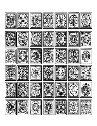 Pressed Flower Wall - Free printable coloring page