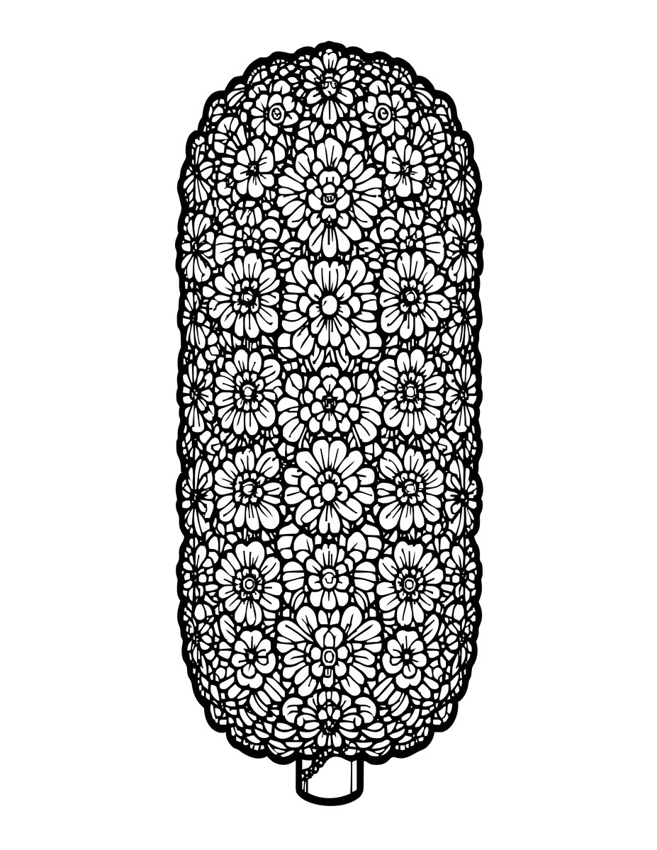 Banksia Cone - free printable coloring page