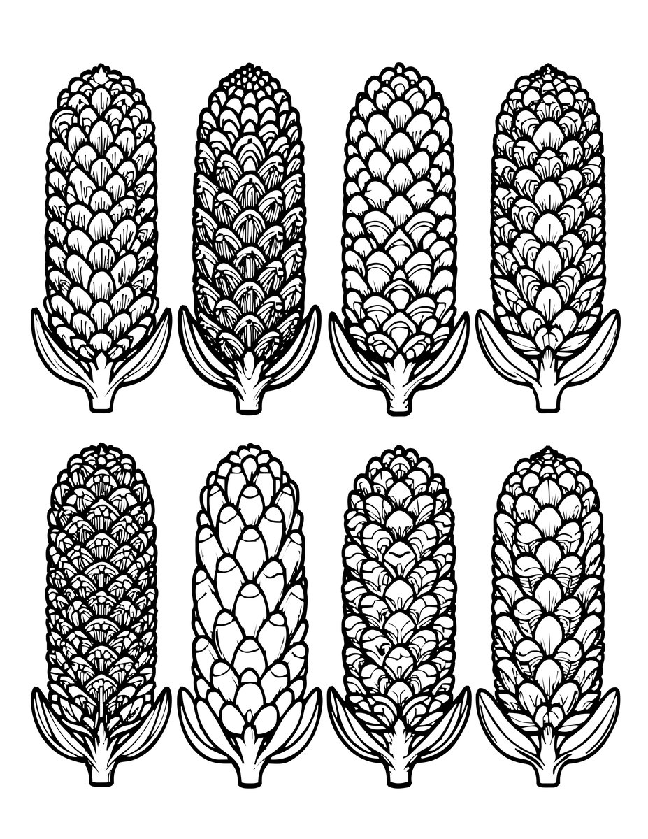 Banksia Series - free printable coloring page