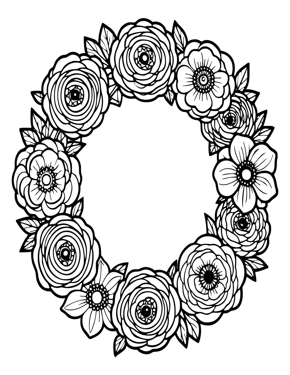 Wedding Crown - free printable coloring page