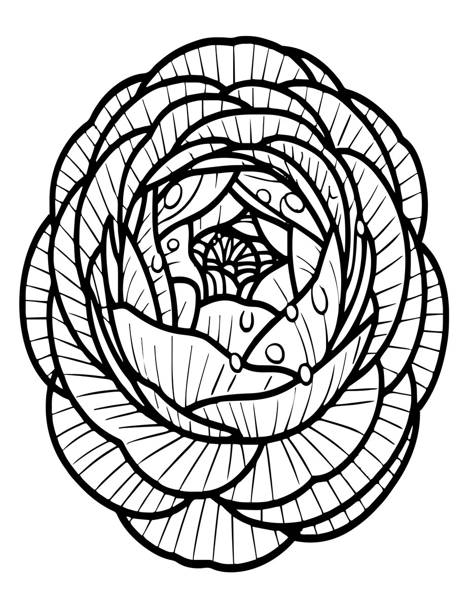 Dew Morning - free printable coloring page