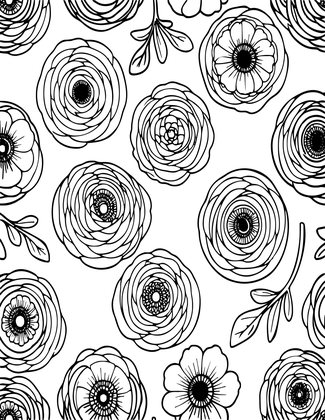 Pattern Textile - Free printable coloring page