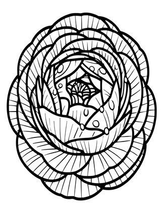 Dew Morning - Free printable coloring page