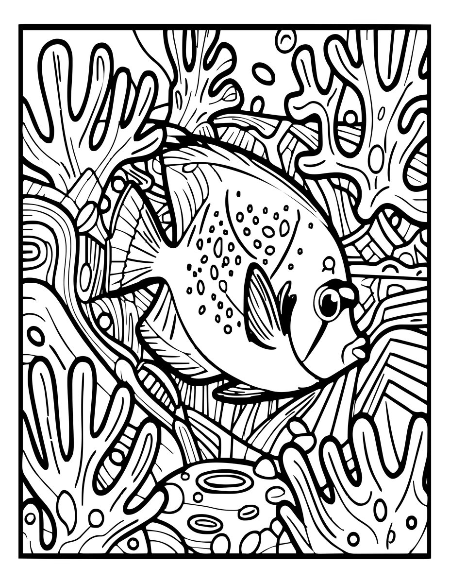Boxfish - free printable coloring page