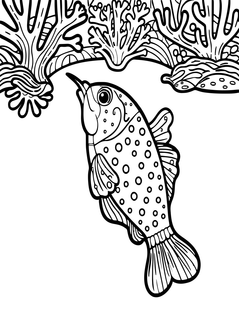 Sweetlips - free printable coloring page