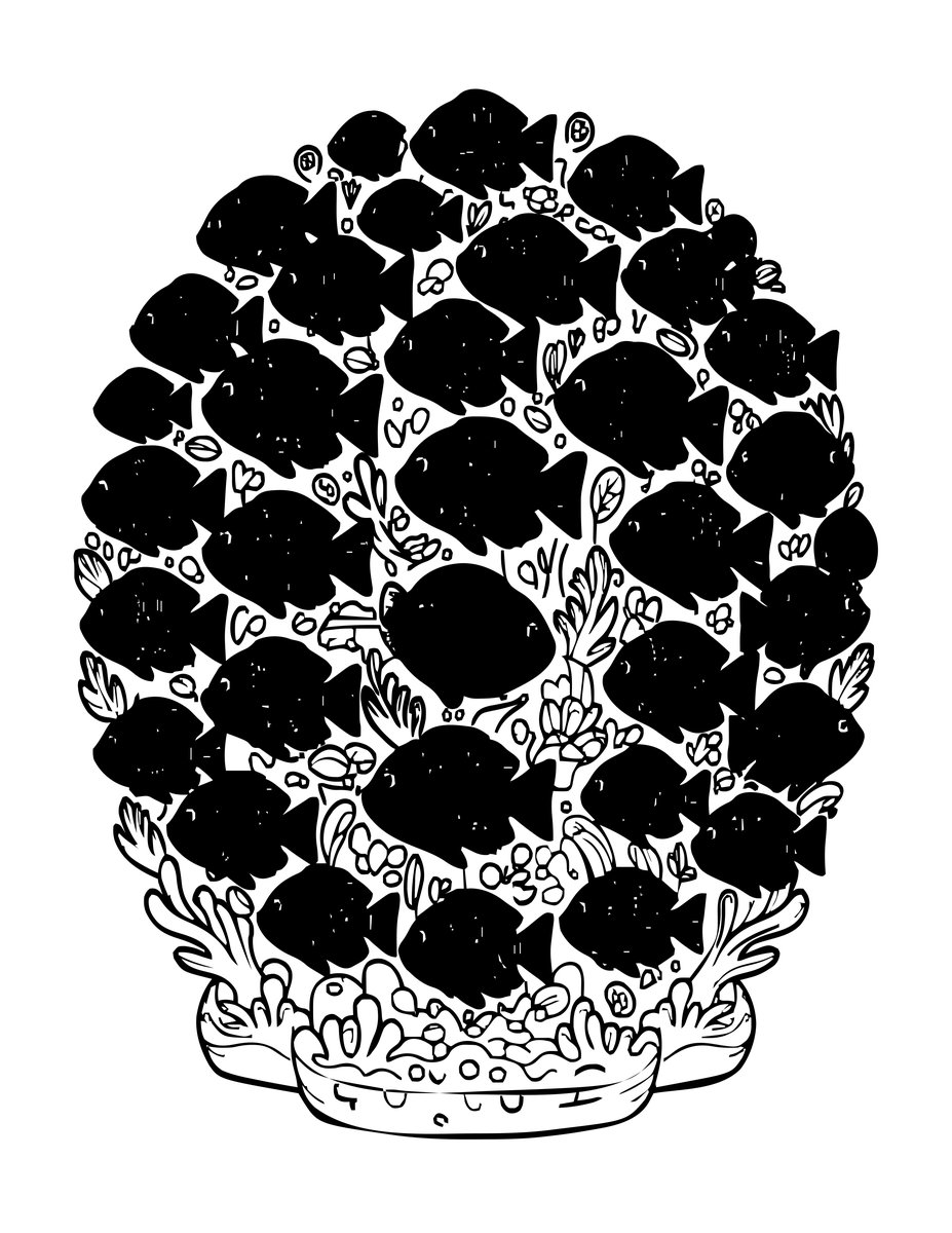 Chromis Cloud - free printable coloring page