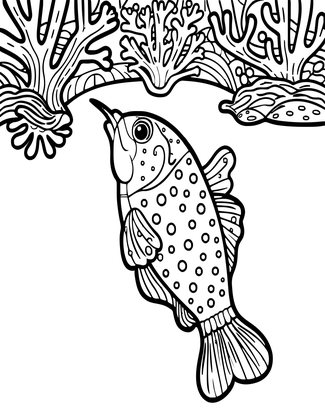 Sweetlips - Free printable coloring page