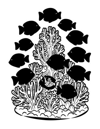 Anthias Cloud - Free printable coloring page