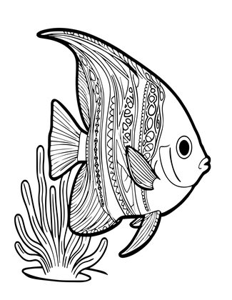 Moorish Idol - Free printable coloring page