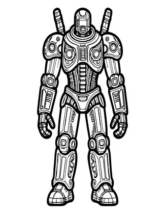 Exoskeleton - Free printable coloring page