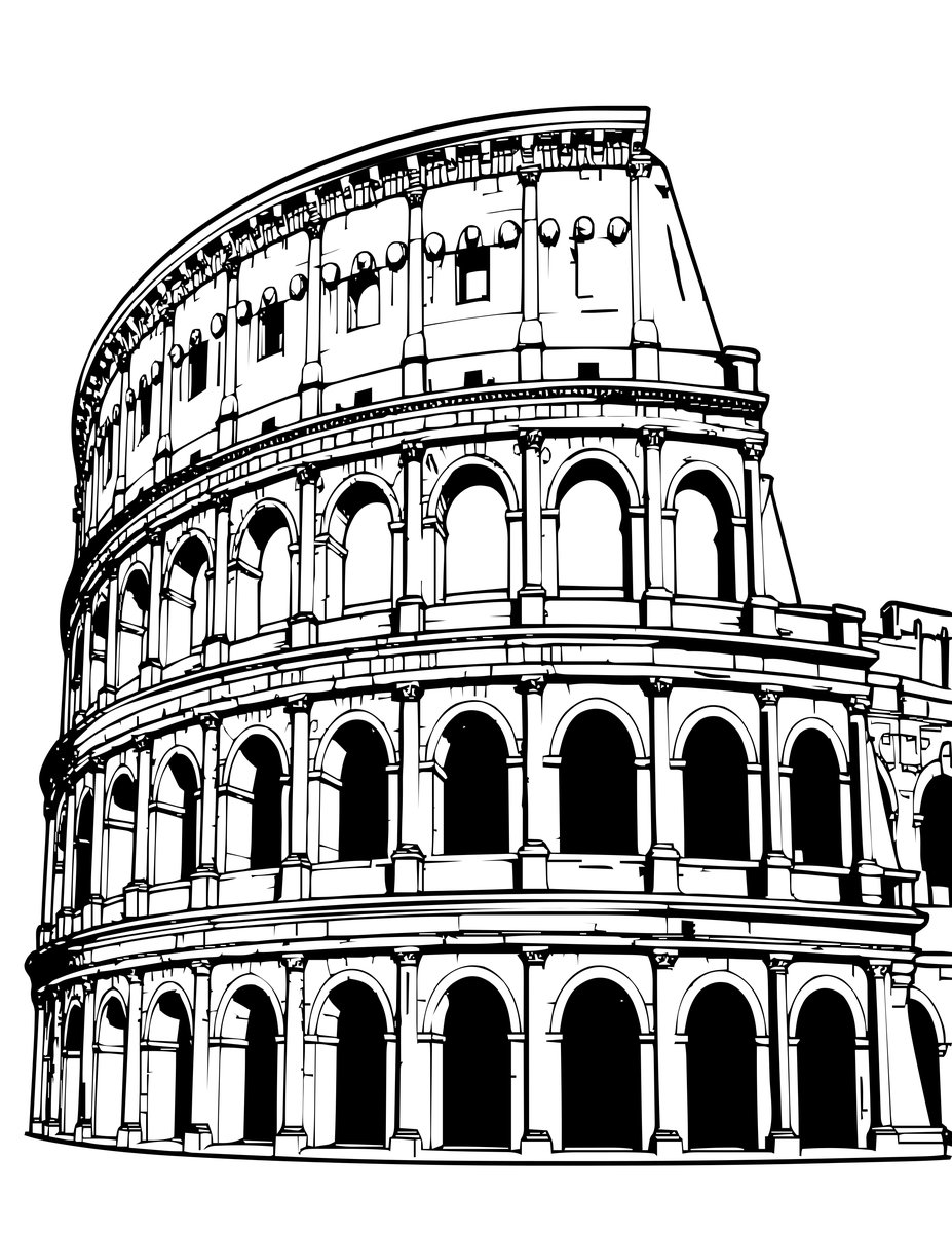 Archway Detail - free printable coloring page